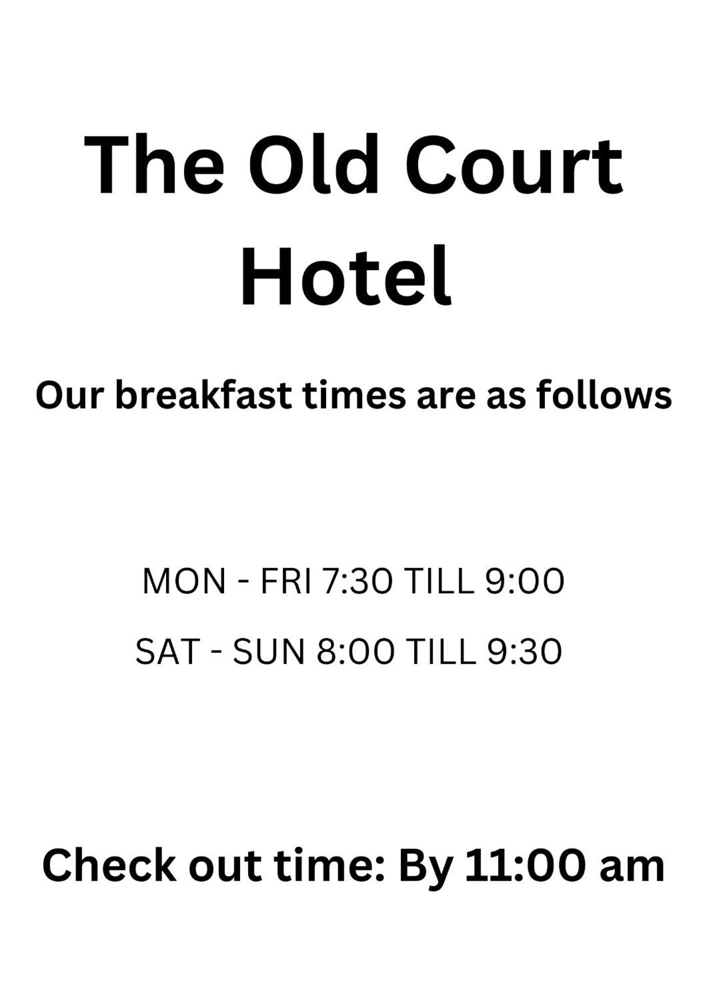 The Old Court Hotel Уитни Екстериор снимка